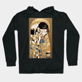 Gustav Klimt's Eternal Embrace: Inspired by The Kiss Hoodie